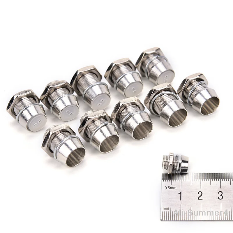 10 Pcs Copper 5mm Light Emitting Diode LED Holder Mount Panel Display new
