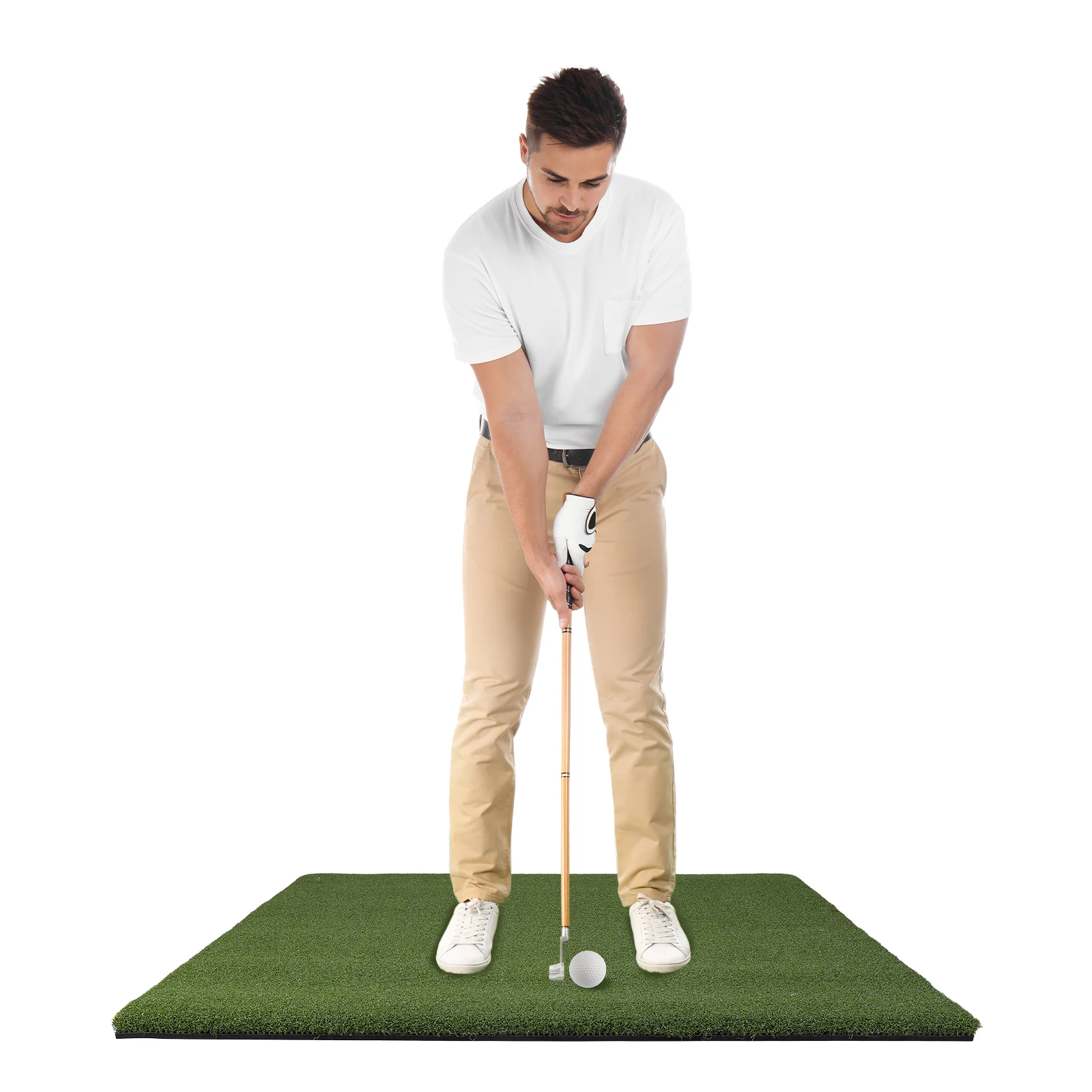 

5x5ft Artificial Hitting Training Mat 35mm Chipping Training Mat for Backyard/Garage/Driving Range/Simulators