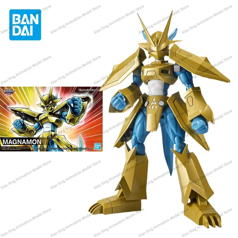 Bandai Original Digimon Anime Figurerise FRS Magnamon Action Figure Assembly Model Toys Collectible Model Gifts For Children