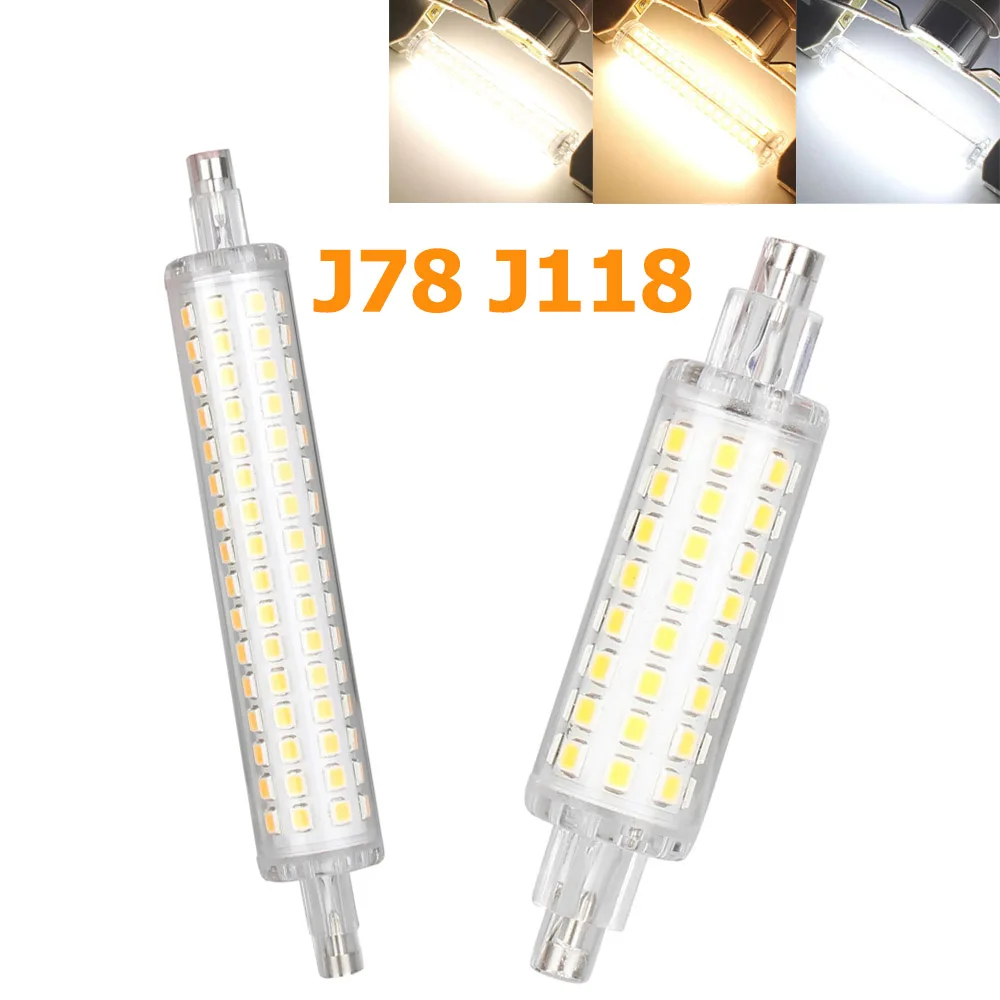 J 78 J 118 R 7 s LED投光ランプ置換6000 k超点灯118 MM電球78 MM電球120 V 240 V省エネ家庭用電球ボビン