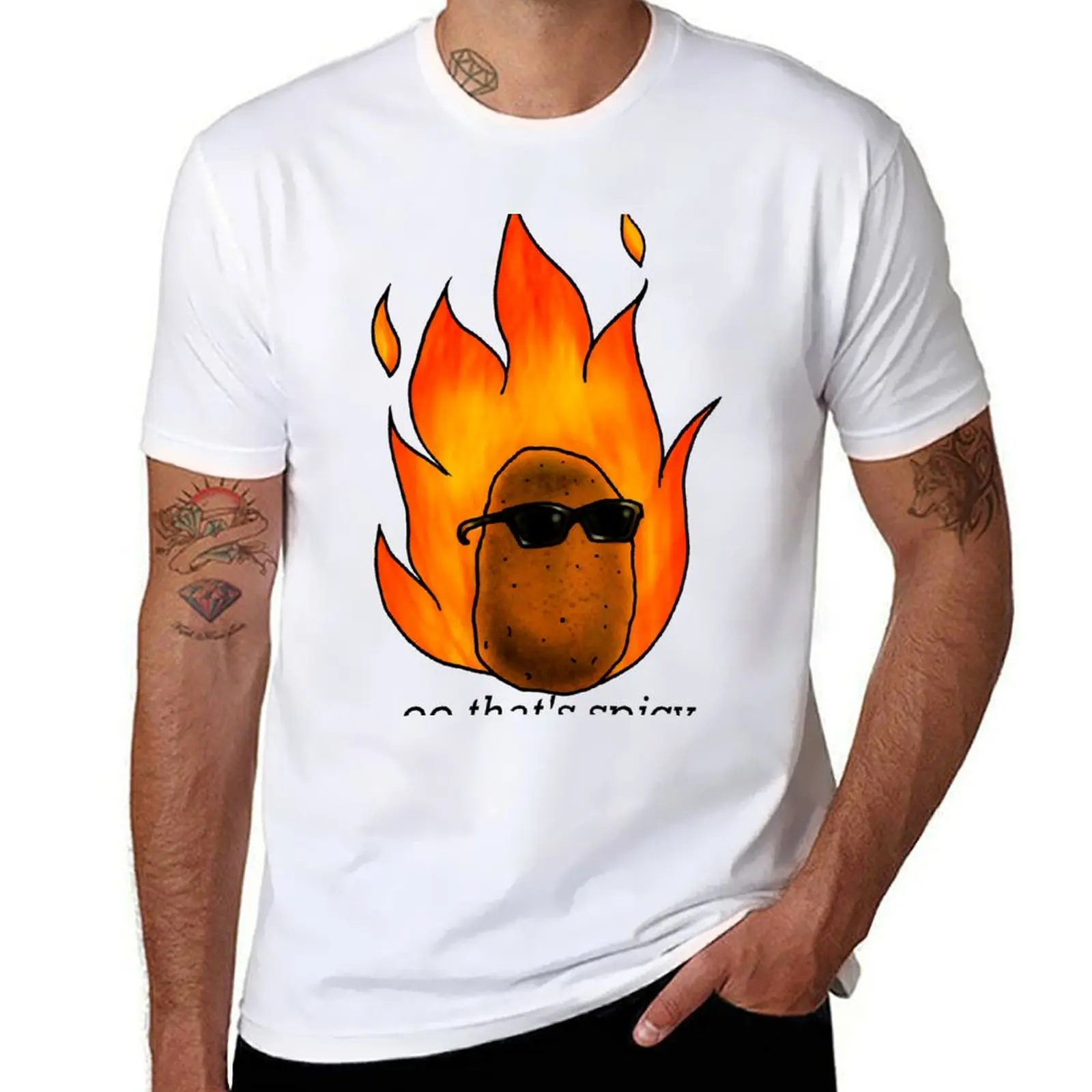 

Spicy Potato T-Shirt g man t shirts for men t shirts for man pack white T-Shirt