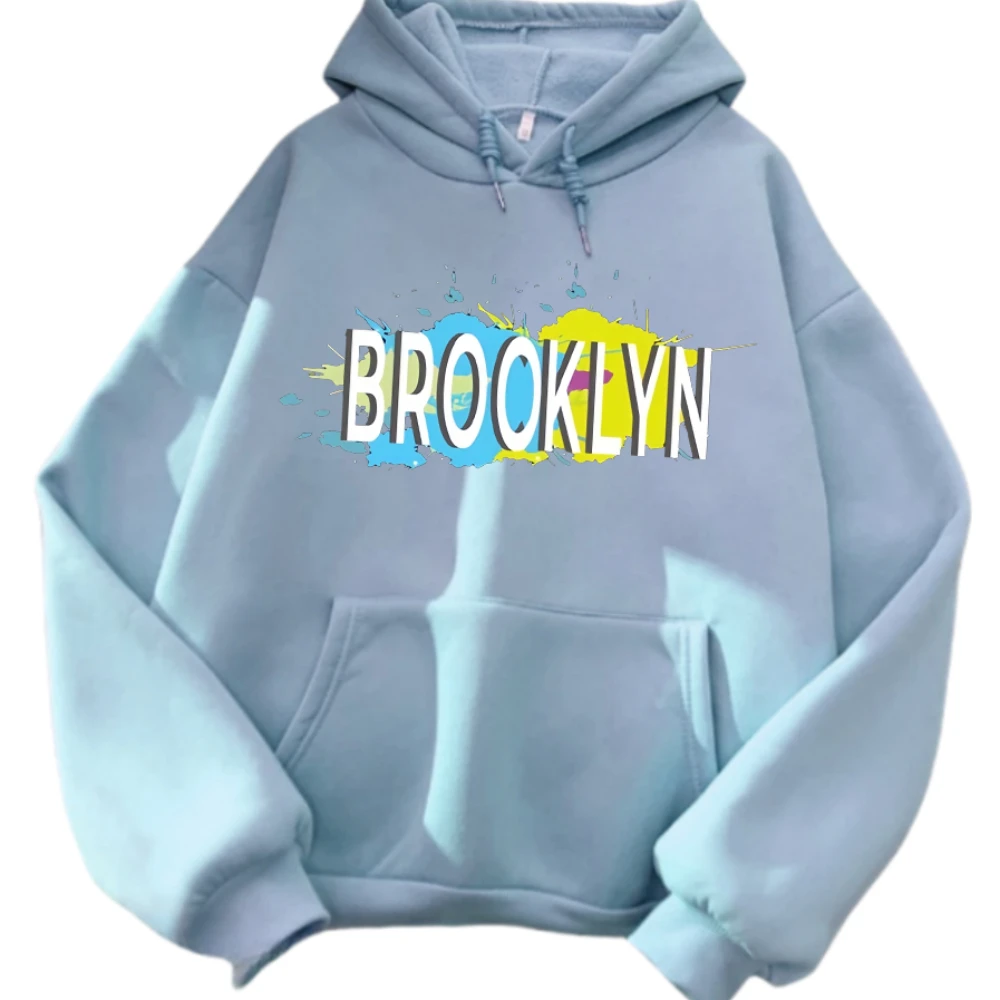 Brooklyn Letter Hoodie Ropa de mujer fashion y2k women men winter clothes hoodies Kawaii kpop hoodie streetwear hoodies women