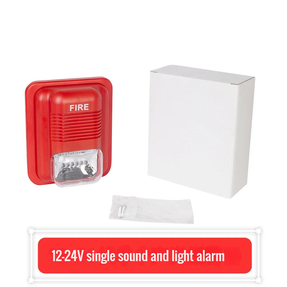 Fire Alarm Siren 2 wire 12~24V Sounder Strobe fire horn strobes Sounder Flasher for Conventional Fire Alarm Control System