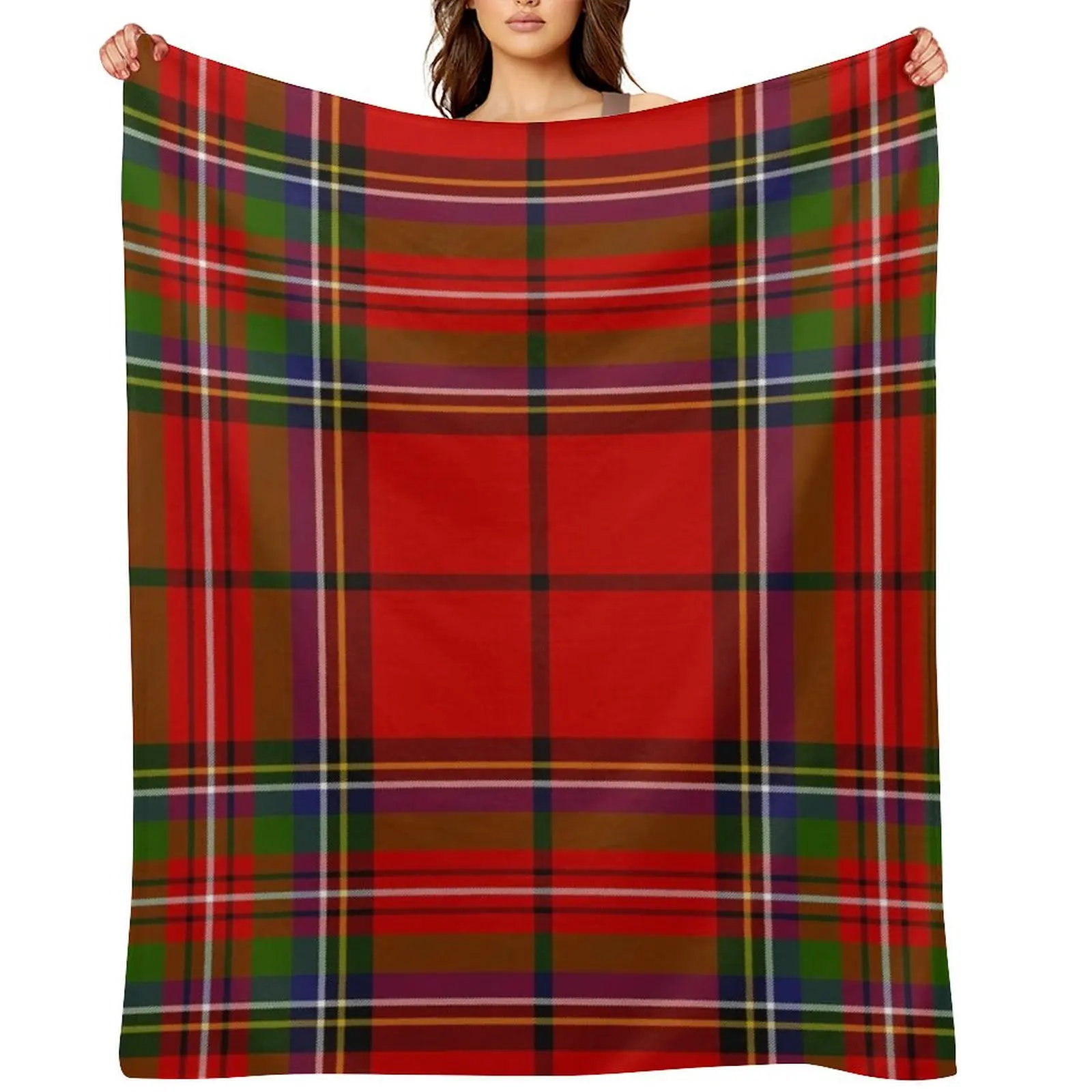 

Red Plaid Royal Stewart of Galloway Tartan High Resolution 300 DPI Throw Blanket decorative Decorative Sofa Cute Plaid Blankets