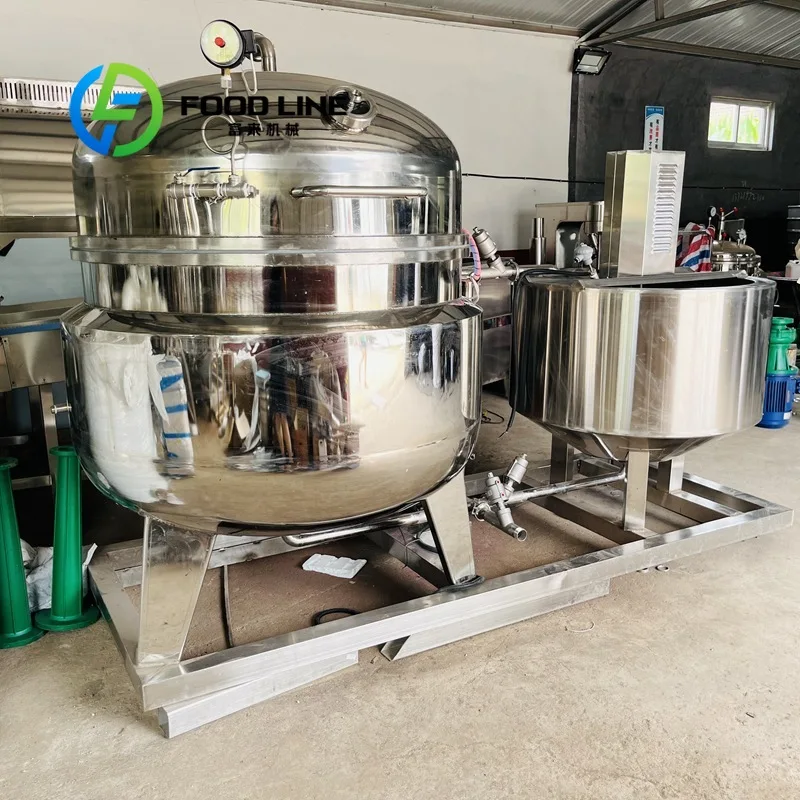 Fruit Jam Sugar Cooker Electromagnetic Heating Bottom Stirring Pot Vacuum Cooking Machine