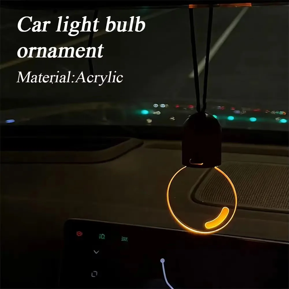 Car Rearview Mirror Decorative Light, Motion Sensor Illumination, 4 Lighting Modes, Suitable for Car and Indoor Decoration