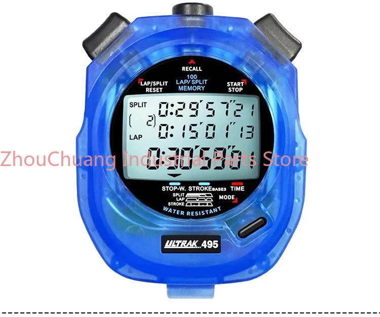 DT495 three-row 100-lane memory stopwatch competition special coach referee track and field training