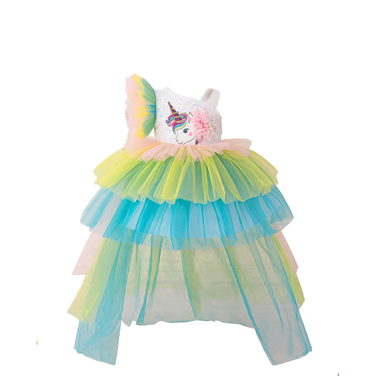 white christmas dresses Buy White Unicorn Magical Dress for Girls Online- ForeverKidz main image 1
