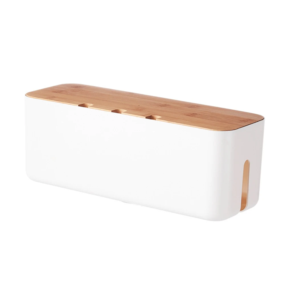 For Chargers Cable Organizer Home Organization 30*10.8*10.8 Wooden Cover Design Effective Heat Dissipation Design