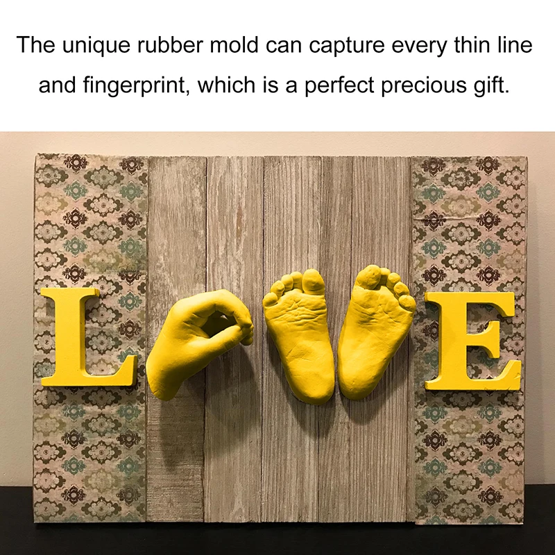 3D plaster mold Baby handprint Souvenir Handprint Casting kit Newborn baby Couple Family Memorial Baby Casting Kit