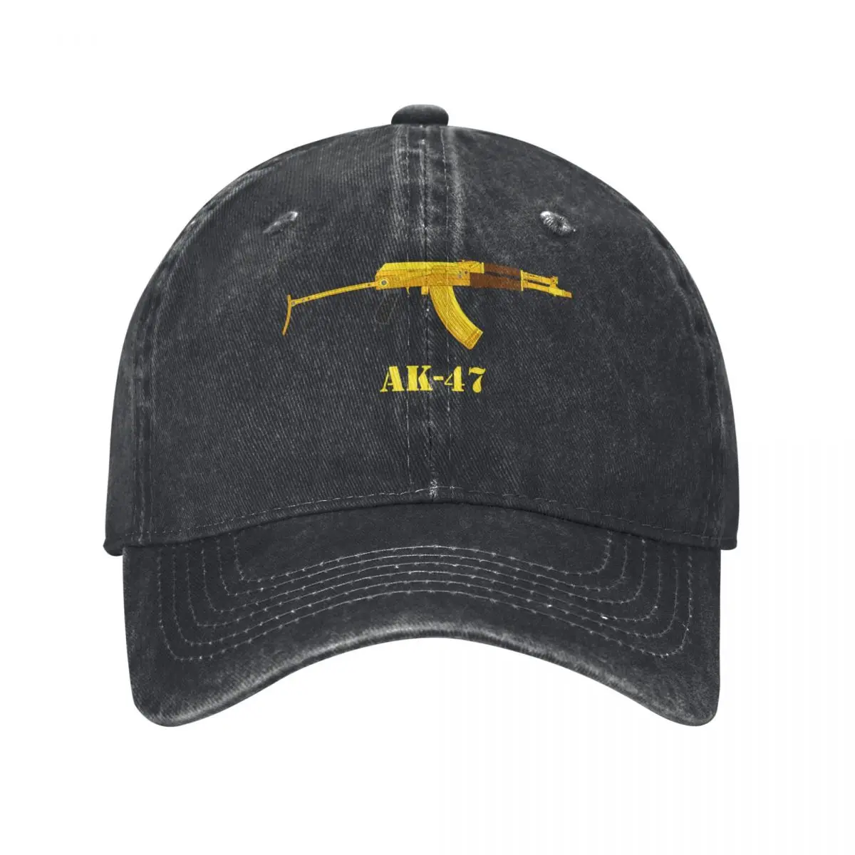 AK-47 Firearms AK47 Golden Weapons, Rifle, Air Pistol, Automatic Baseball Cap Hood Christmas Hat Women's Beach Men's