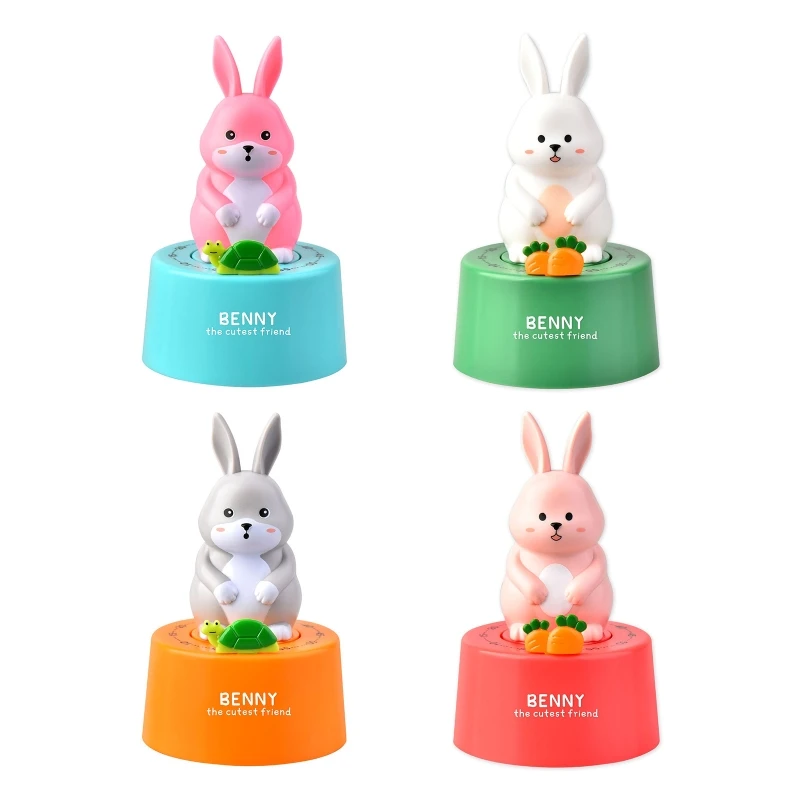 

Household Kitchen Timer Cute Bunny Shaped Cooking Timers Baking Timer Cooking Alarm Kitchen Accessories Plastic Material