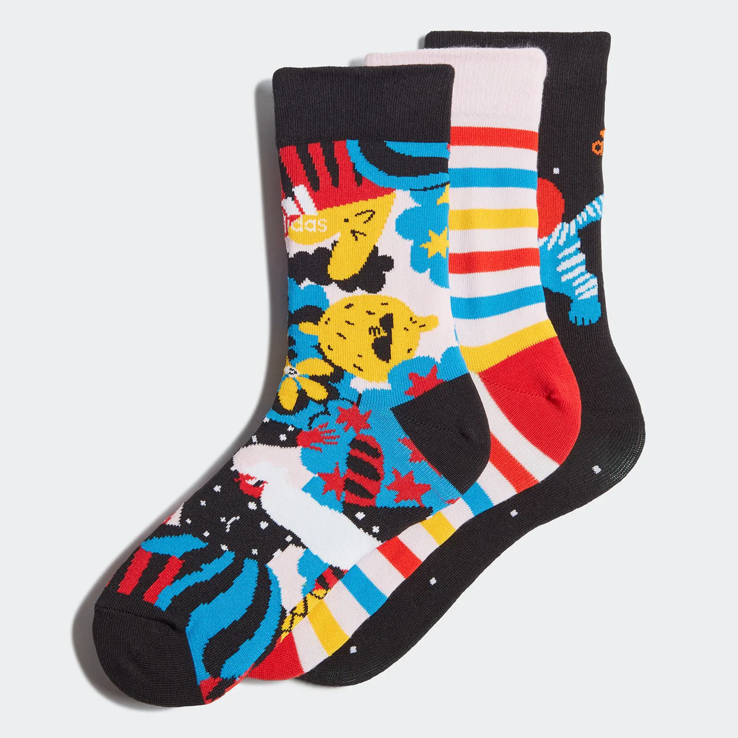 

Adidas Genuine Unisex Printed Mid-Calf Sport Socks (3 Pairs) GP0163