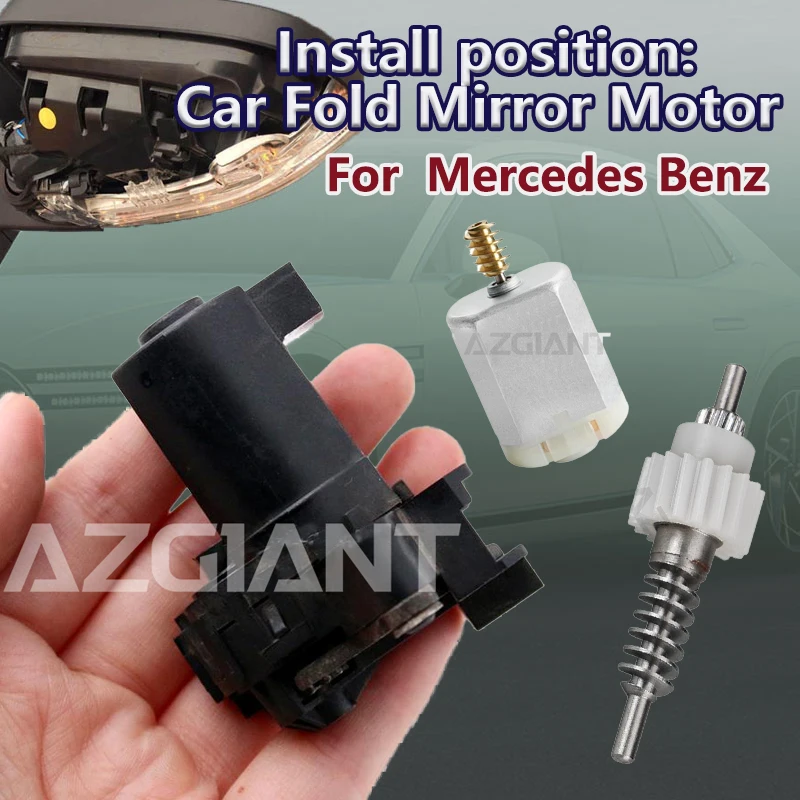 

For Mercedes Benz R/CL/M/CLK/E/C/B/A-Class Car Electric Rear View Reversing Mirror Folding Control R L 12V Motor FC-280PD-10400