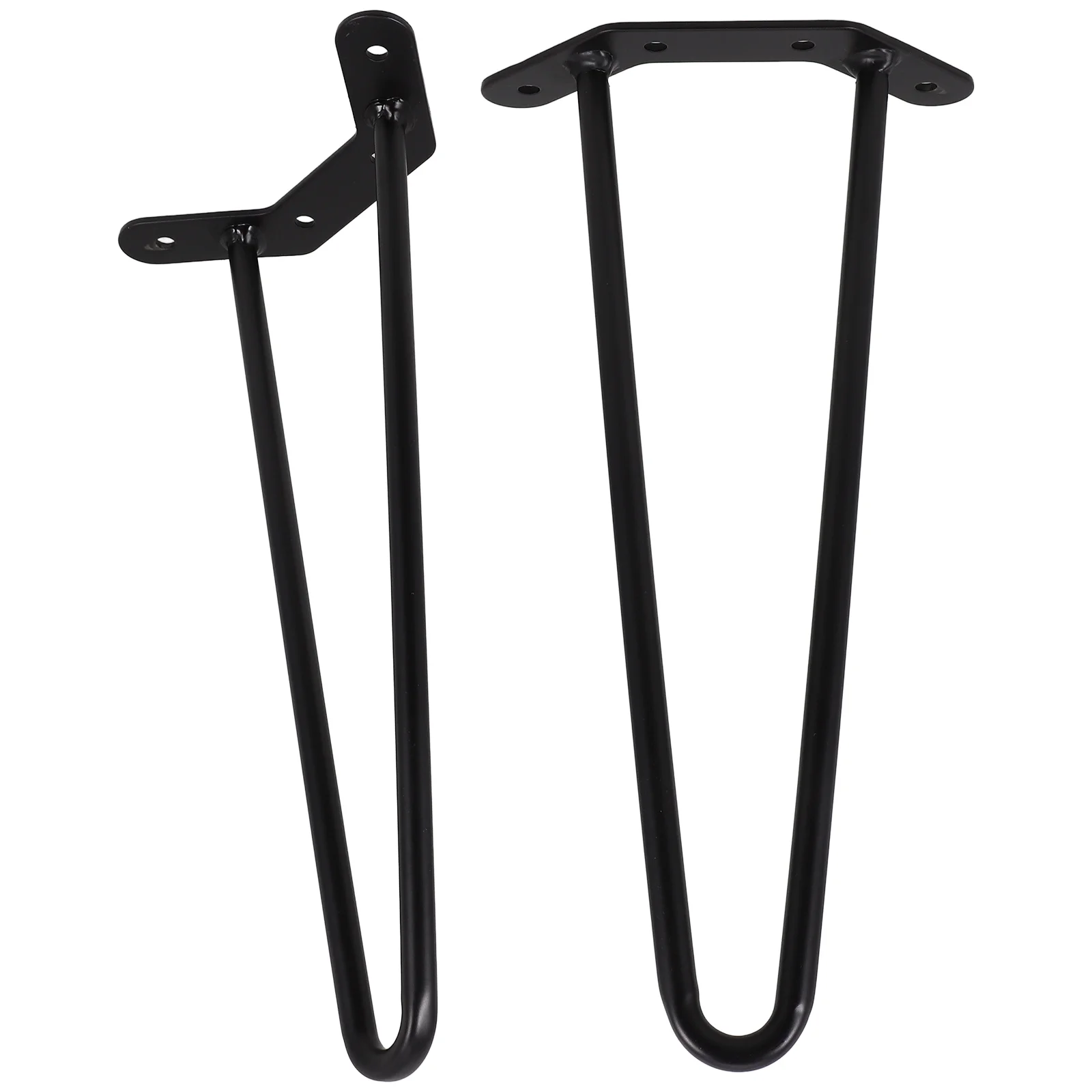 2 Pcs Student Computer Desk Furniture Legs Metal Table Hairpin Chair for Coffee