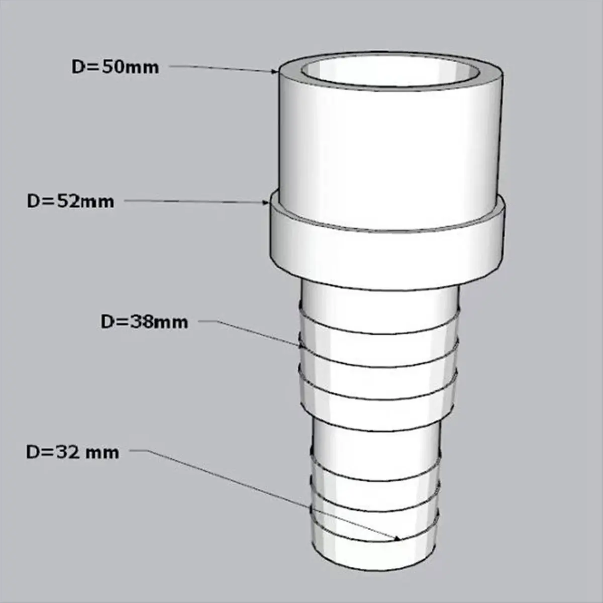 

A20I 3 шт., адаптер для шланга для насоса для бассейна, разъем Ø50 мм, насадка для шланга для внутреннего шланга Ø32/Ø38 мм, детали для оборудования для бассейна, аксессуары