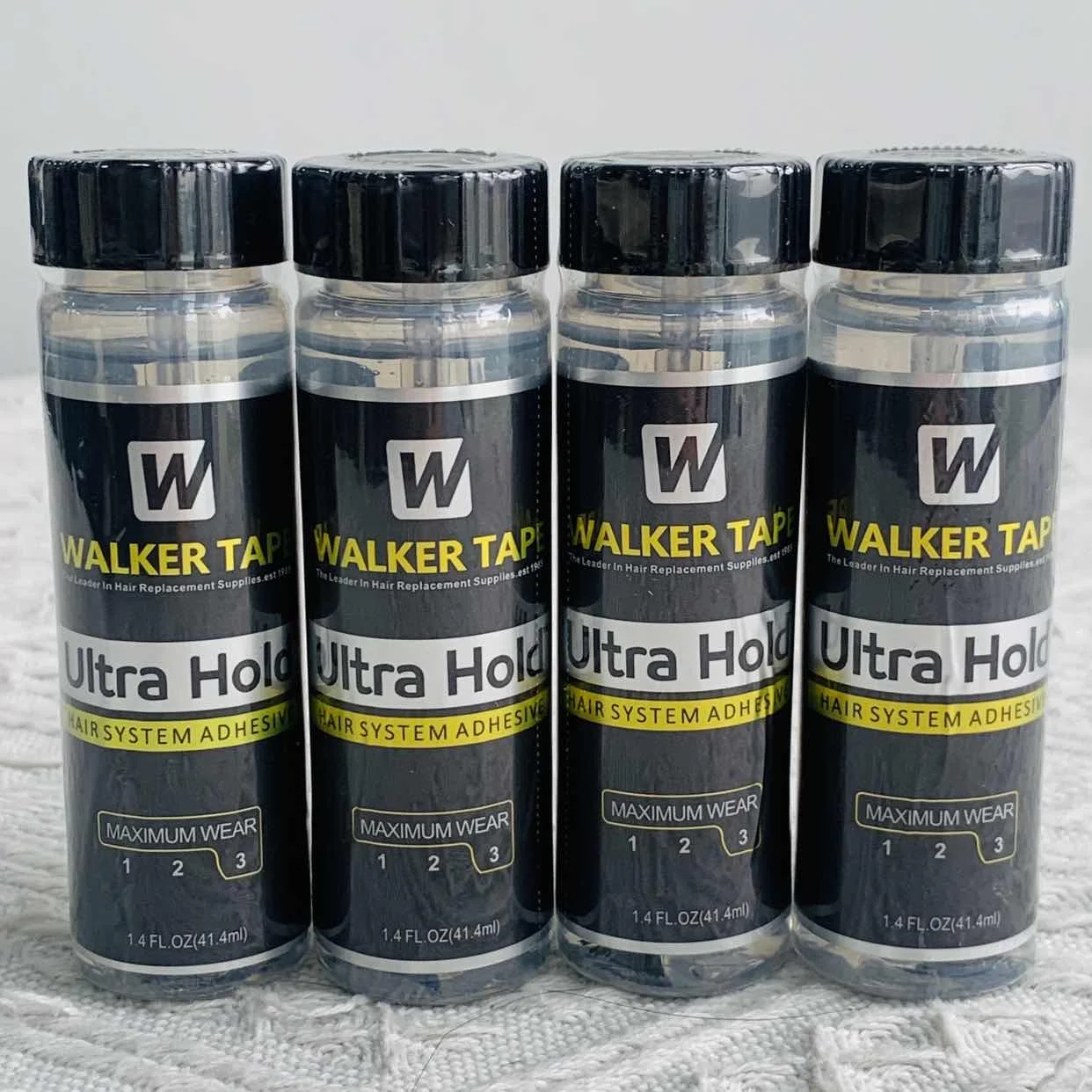 

Оптовая продажа Walker Tape Ultra Hold Кружевной клей для парика Водонепроницаемый прозрачный кружевной клей для замены волос Клей-кисть