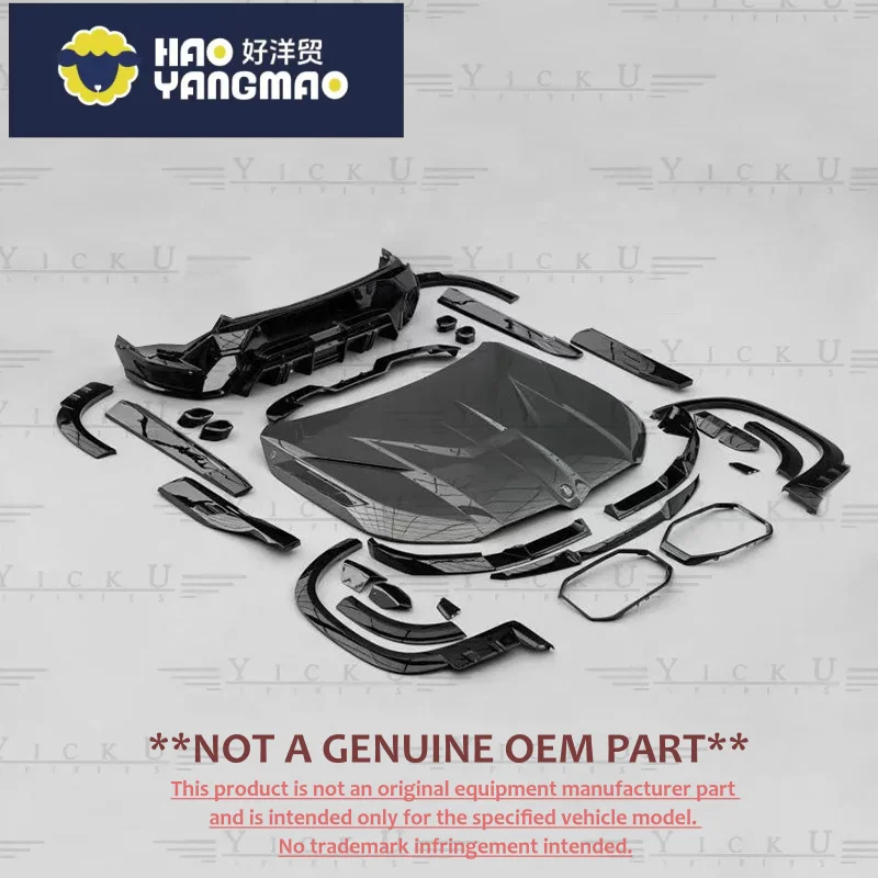 Suitable for High Quality Dry Carbon Fiber Body Kit BMW XM G09 RNG Style Front Side Skirt Rear Lip Wheel Eyebrow Top Wing Hood