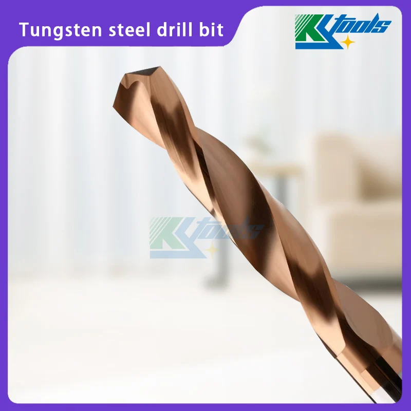 

HRC60 Tungsten steel straight shank drill bit For Steel 4-20mm Extended 200mm Twist Drill Bit For For Hard Alloy Stainless Tool