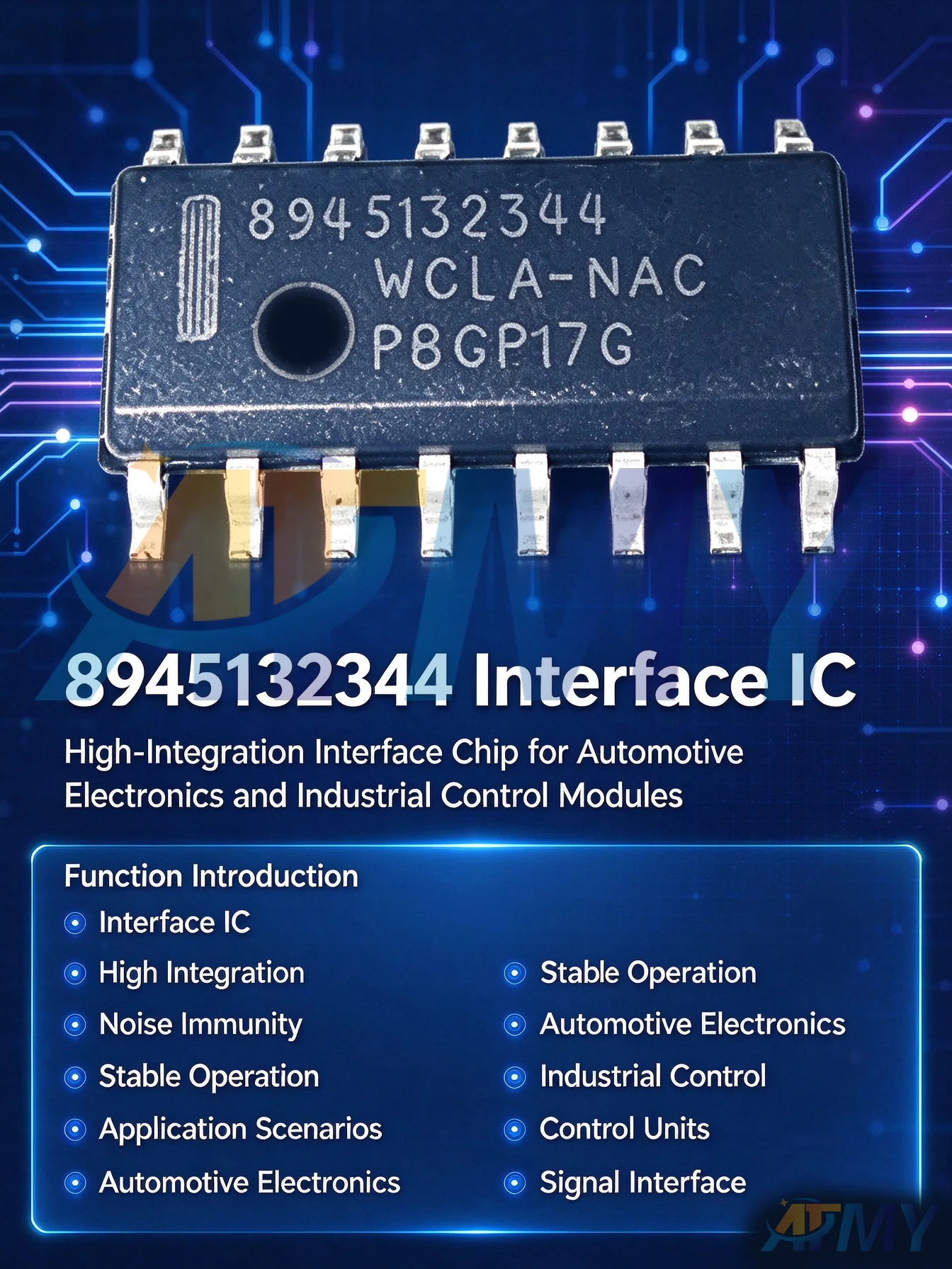4piac 8945132344 WCLA-NAC SOP-16 Car Computer Chip