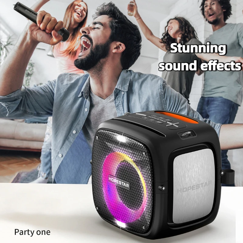 

Strap Portable Waterproof Subwoofer Wireless Bluetooth Caixa De Som Outdoor Highpower RGB Light Speaker Microphone SupportingTWS