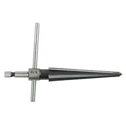 Taper Reamer Hand Metal Reamer Deburring Enlarge Pin Hole Handheld Reamer For Plastic Wood Metal Drilling Tools T Handle 5-16mm