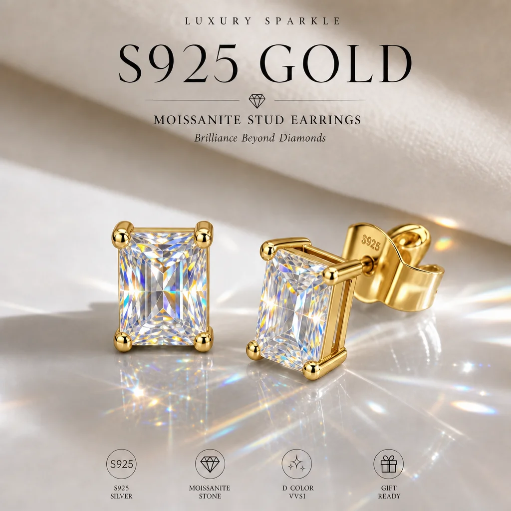 S925 Silber Marquise-Schliff 3EX Cut Zertifizierte 0,5-2,0ct Moissanit-Ohrringe Damen-Party-Schmuck Geschenke mit GRA-Zertifikat – Detail 6