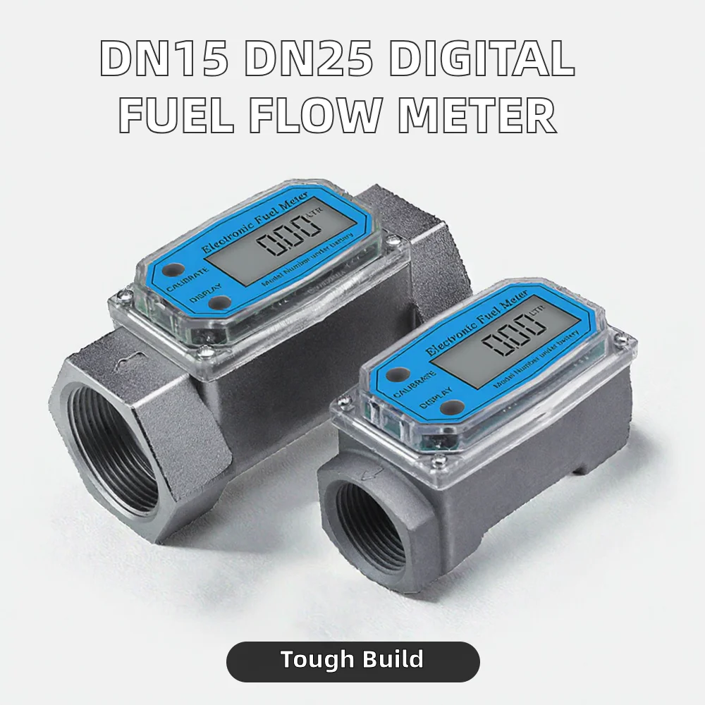 고온 120 ℃   액체 디지털 터빈 유량계 SS304 2인치 터빈 물 연료 디젤용