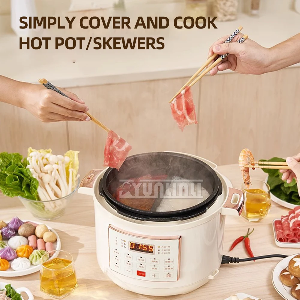 

Household Multi Cooker Food Warmer Electric Pressure Pot Intelligent Rice Cooker Hot Pot Pressure Pot