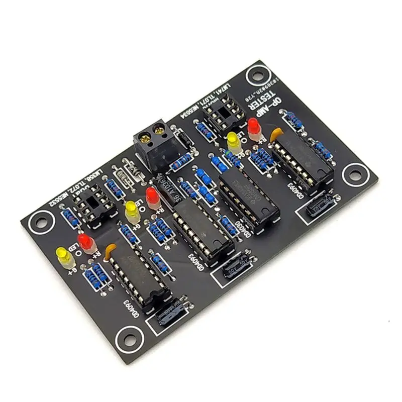 SWXF Operational Amplifier OP AMP Tester for Single Dual OPAMP TL071 TL072 TL081 TL082 Single/Dual Op Amp Test Board