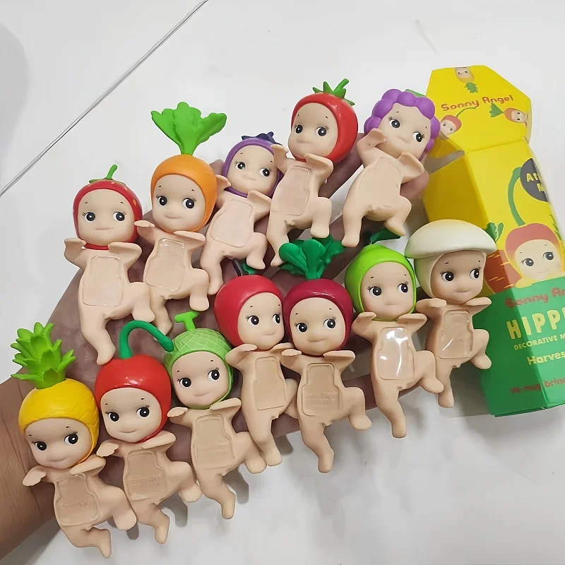 Sonny anjo caixa cega colheita série frutas e vegetais anime figuras ornamentos bonecas para fãs das crianças presente de natal brinquedos