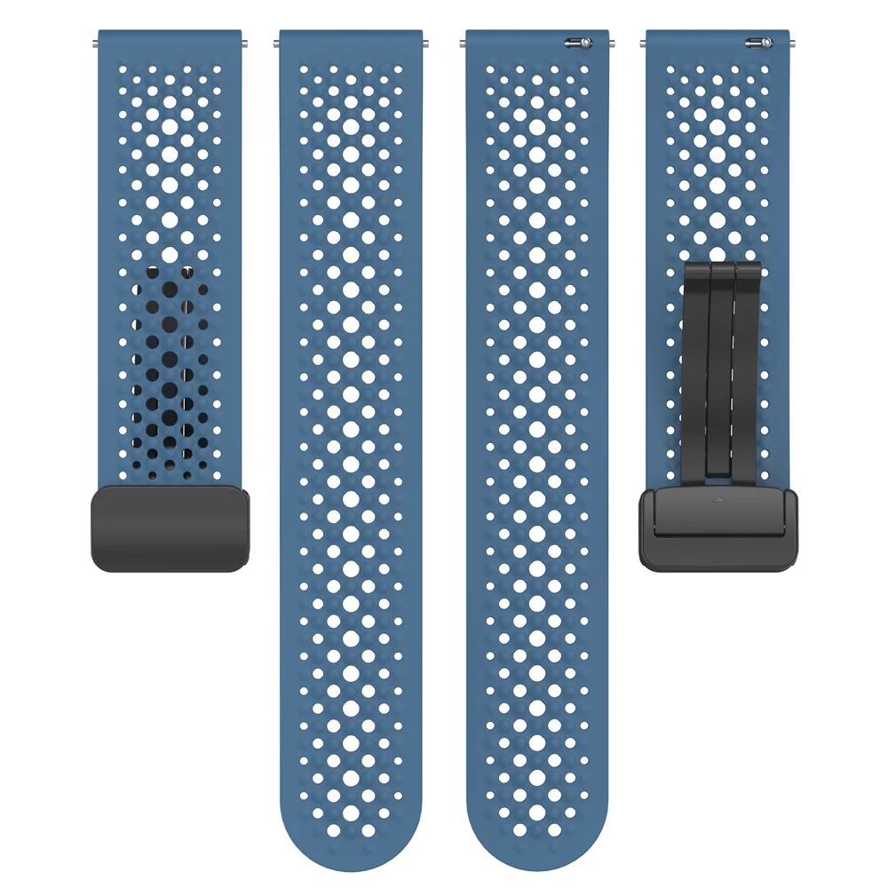 Pasek silikonowy 22MM do zegarka Xiaomi S4 opaska sportowa styl jaskiniowy sportowy magnetyczny oddychający pasek do zegarka ze składaną klamrą do zegarka xiaomi wat
