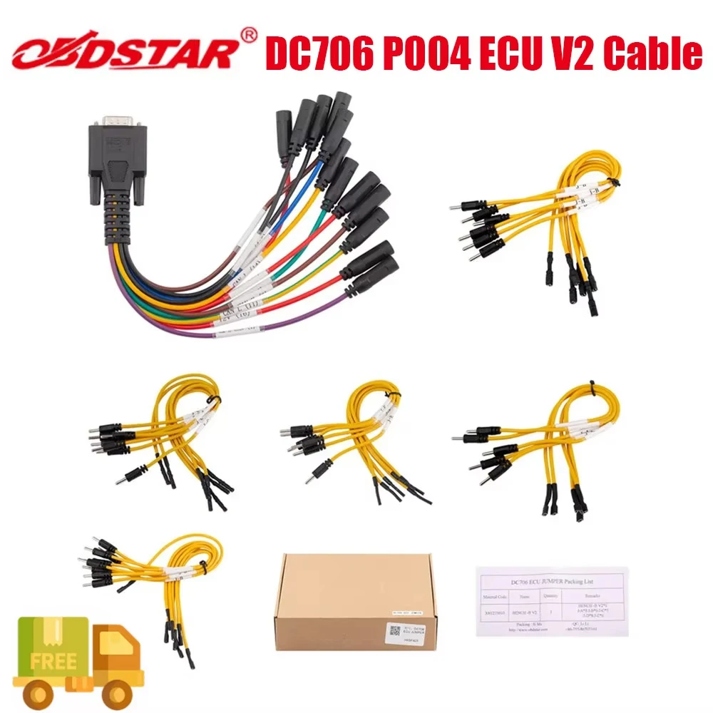 

Newest OBDSTAR BENCH B-V2 ECU Flasher BENCH Cable and Yellow Jumper Cables Set for DC706 Tool Car Accessories