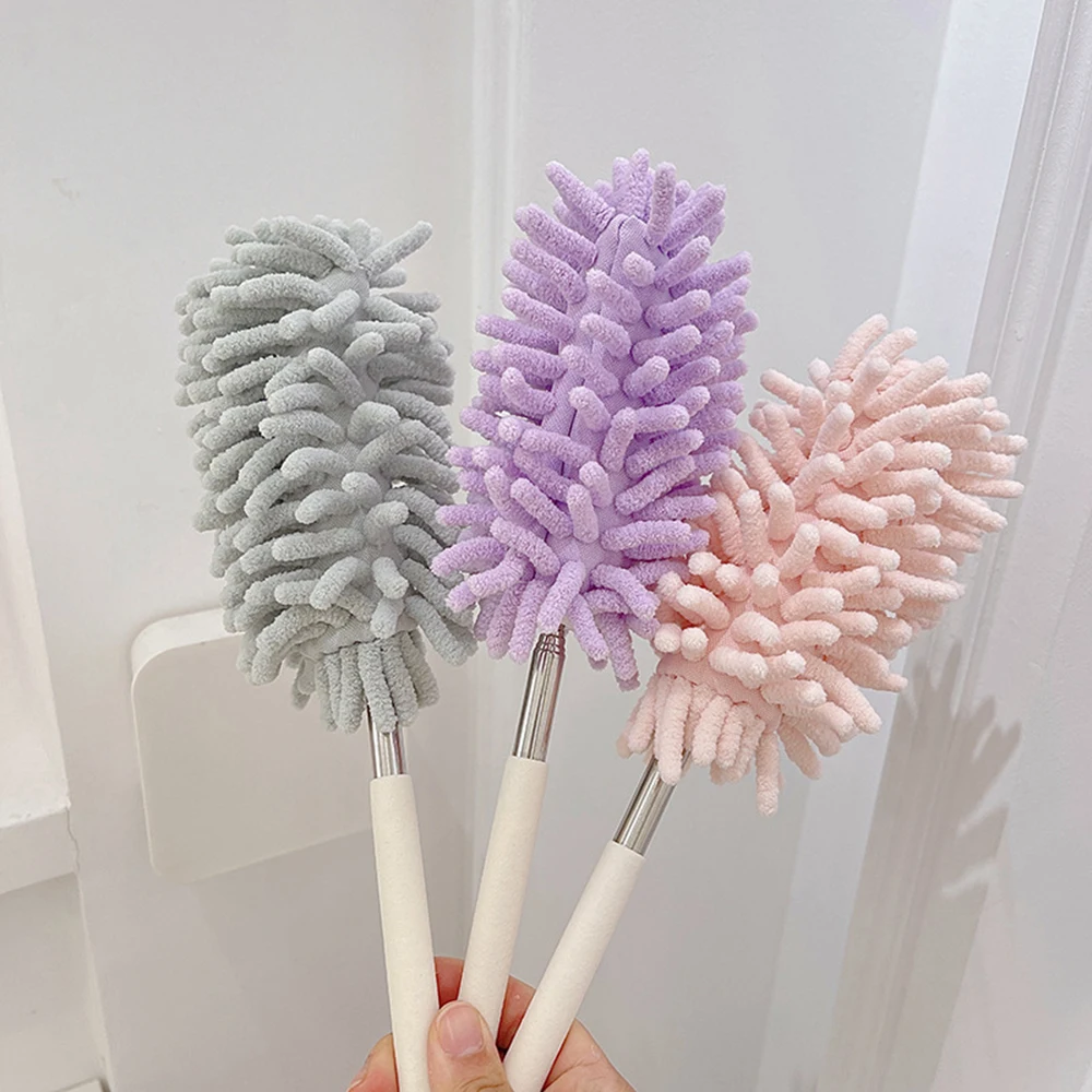 1PC Household Feather Duster Retractable Dust Removal Brush Cleaning Brush Sweeping Dust Adsorption Brush image 3