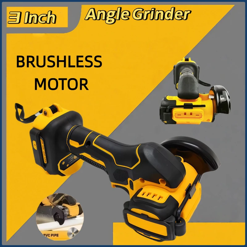 صالح ديوالت 3 بوصة طاحونة زاوية صغيرة اللاسلكي تلميع ماكينة الطحن قطع كهربائية أدوات كهربائية لبطارية ديوالت 20 فولت