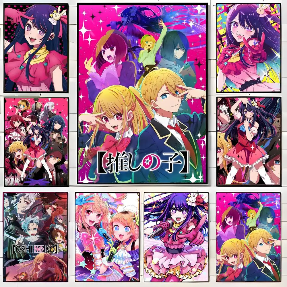 O-Oshi no Ko Poster, Wandkunstdruck, Poster, dekoratives Wandbild, Heimdekoration, Geschenk, ungerahmt