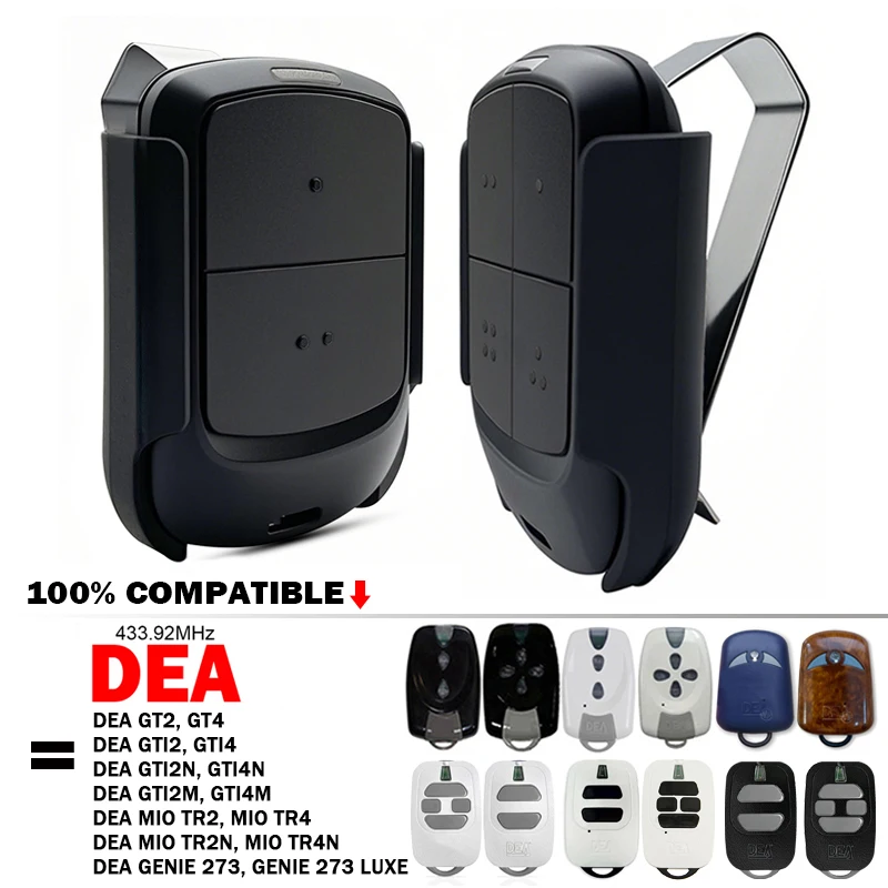 

DEA Clone Remote Control For GT2 GT4 GTI2 GTI4 GTI2N GTI4N GTI2M GTI4M Garage Door Remote Control 433.92MHz Rolling Code