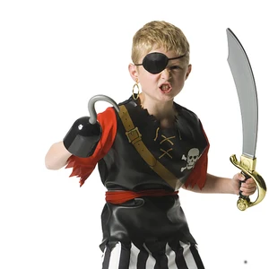 الكابتن القراصنة تأثيري زي الدعائم مجموعة القراصنة قبعة هوك اليد العلم بوصلة تلسكوب عين التصحيح هالوين موضوع حزب الزينة أعلى 7 مبيعات يتوهم الكابتن هوك - No4