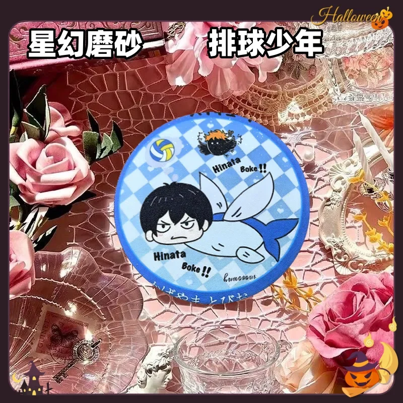 Anime Haikyuu Brooch Pins 58mm Cartoon Cosplay Shoyo Hinata Tobio Kageyama Badge Brooches Backpack Clothes Accessories Gifts