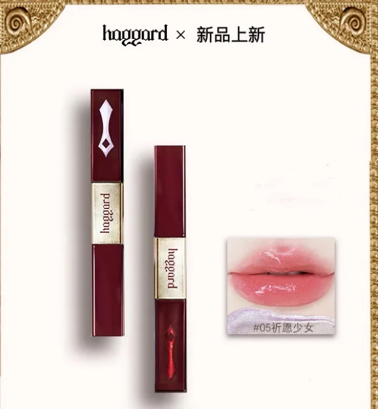 

Haggard Scepter Double Head Lip Glaze Mirror Water Mist Lip Gloss Mist Matte Lipstick Non-stick Cup