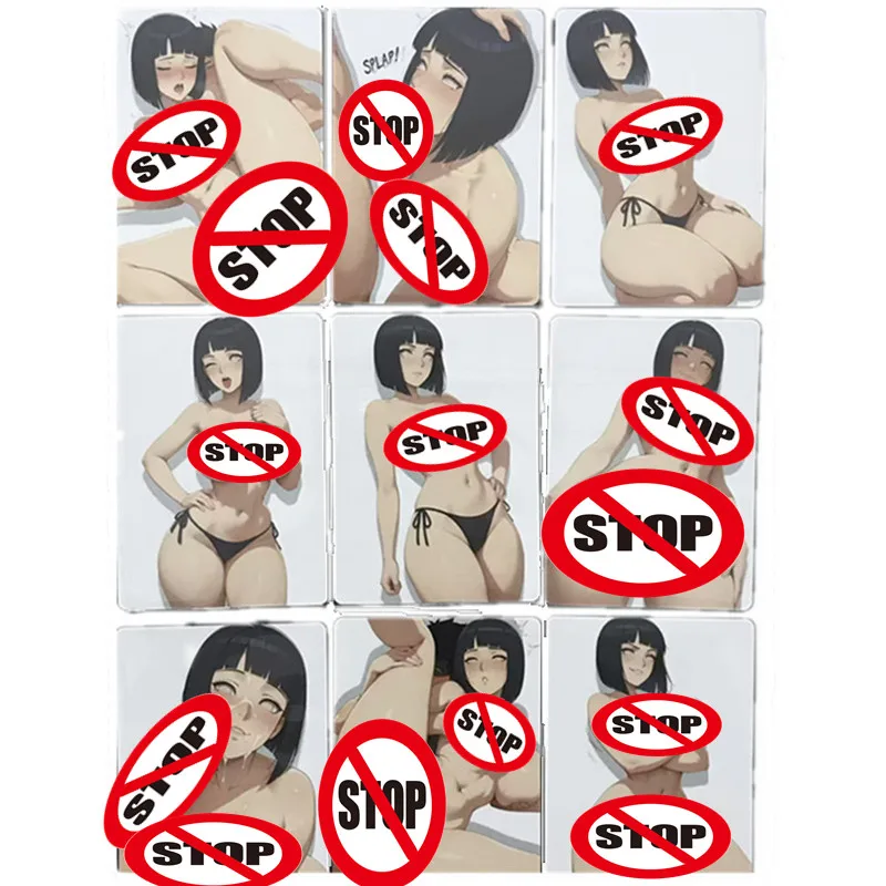 

9 шт./компл., классический персонаж аниме, сексуальная обнаженная карта Наруто Хьюга Хината для взрослых 18+, соревновательные комиксы, хобби, игра, подарочная коллекционная карта