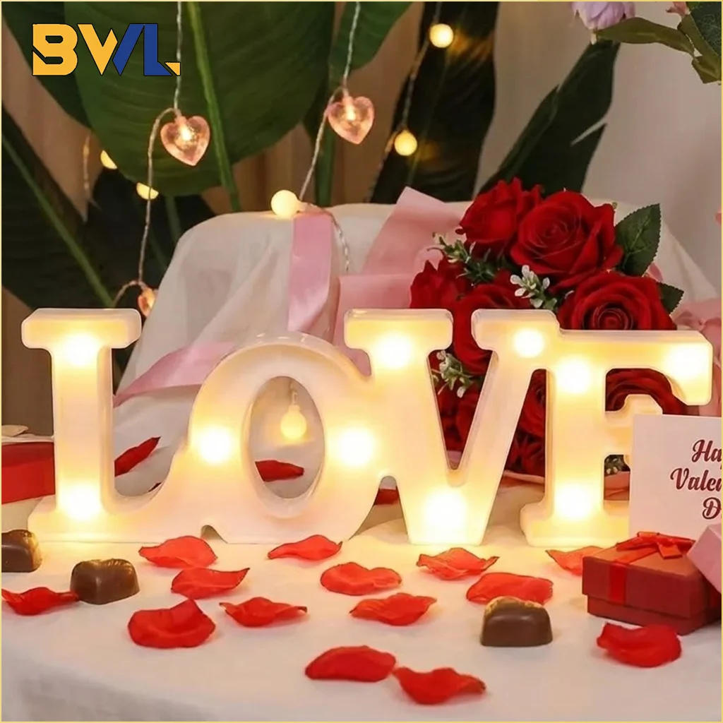 Светодиодный светящийся ночник на День Святого Валентина, свадьба, день рождения, бар, магазин, наружное украшение, романтическая атмосфера, освещение