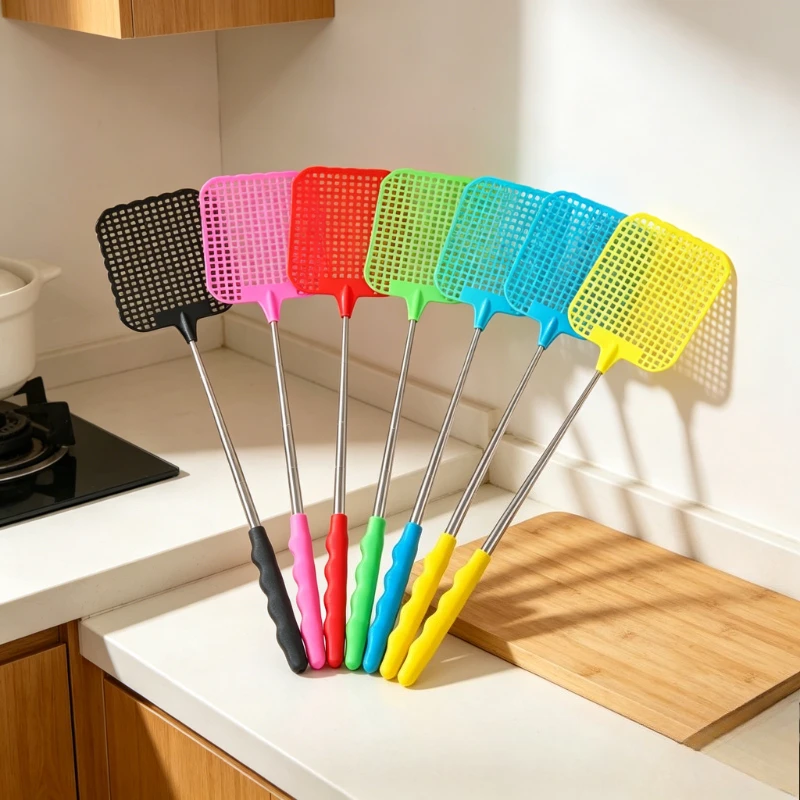 Adjustable Telescopic Fly Swatter Extendable Mosquito Pest Control for Home Garden And Outdoor Use