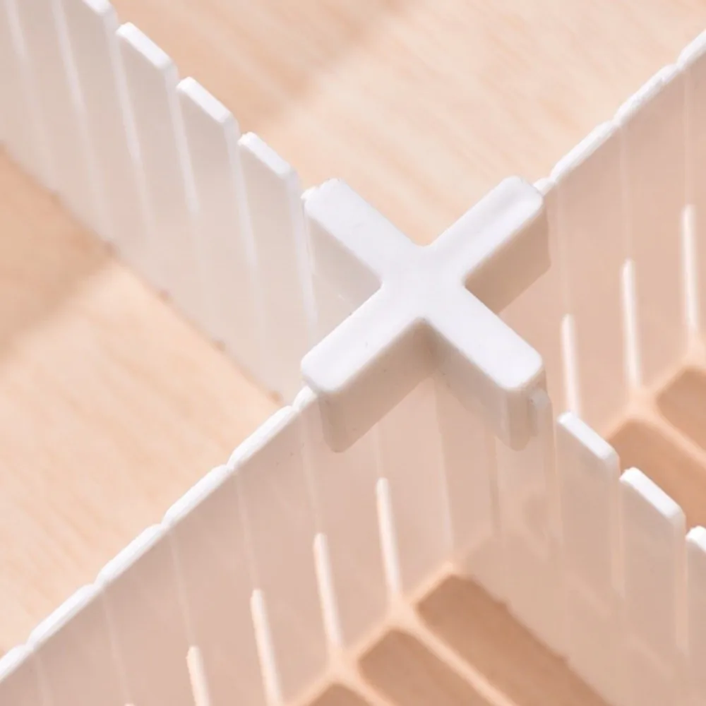 10pcs DIY Install Drawer Partition Divider Extension Design Reusable Drawer Storage Clapboard Adjustable Clip Easy Install