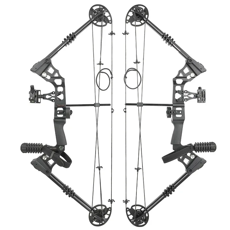 Compound Bow Complete Kit 20-70lbs Adjustable 320FPS 80% Let-off RH for Hunting Target Shooting Practice Use