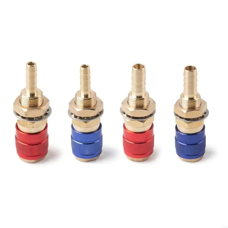 G88A Brass Water Cooled Adapter 6mm/8mm Quick Hose Connector Welding Connection Gas Adapter For MIG\TIG Welding Torch