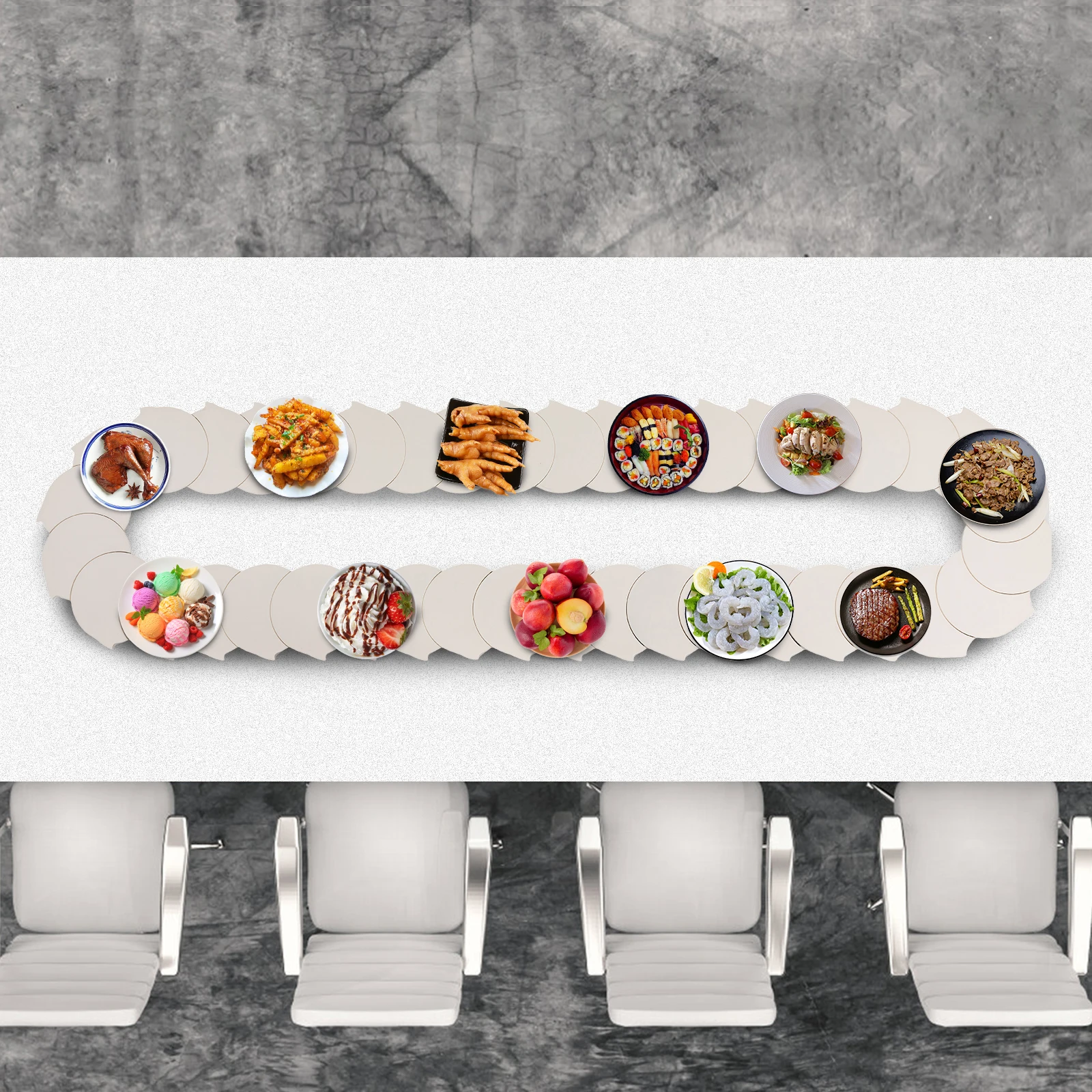 Versatile 360 degree Rotating Dining Table, Adjustable Trays, 22lbs Load Capacity, Easy Installation, Ideal Family Gift