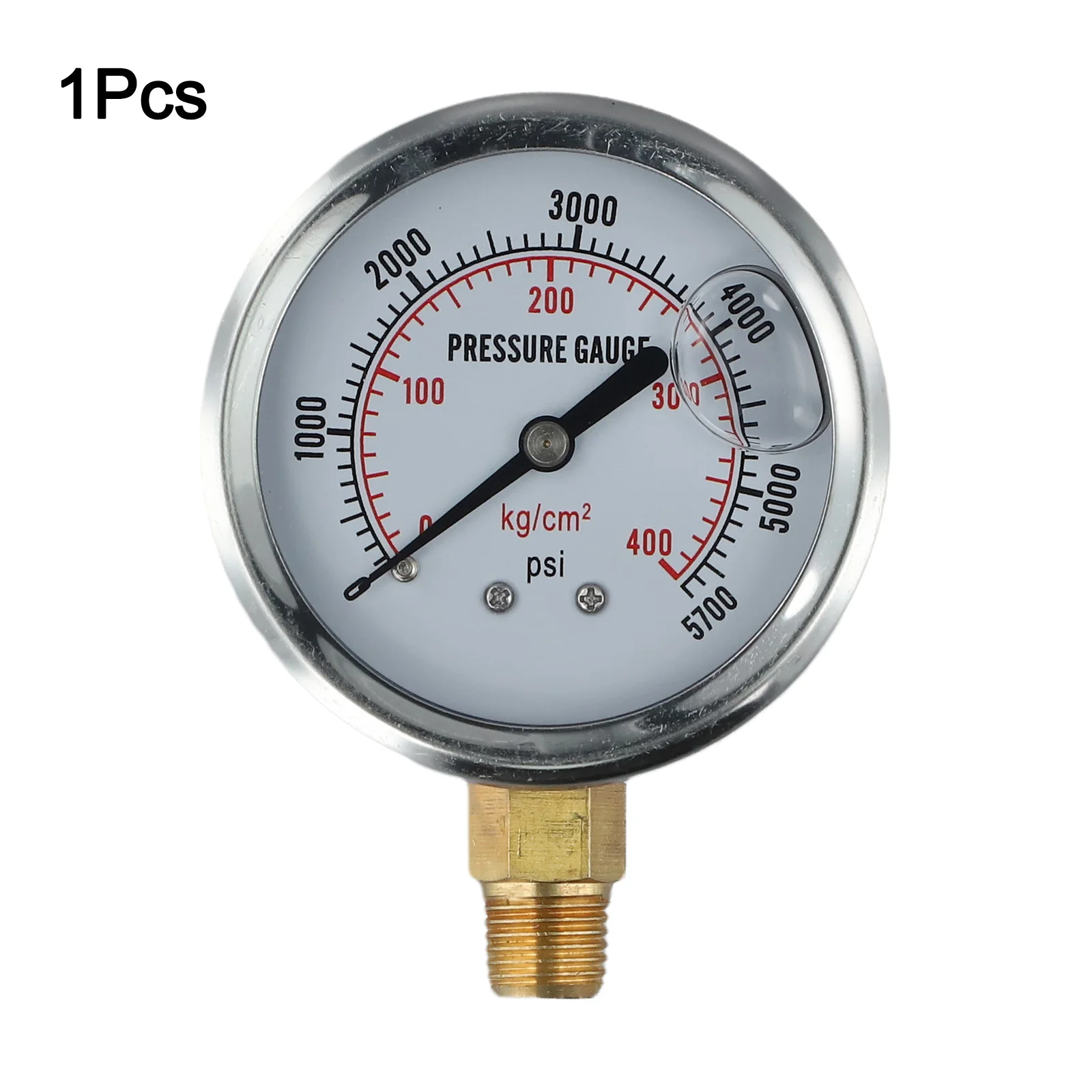 Measurement Applications Hydraulic Oil Pressure Gauge Easy Installation Glycerin Filled IP67 Waterproof Rating For HVAC Systems