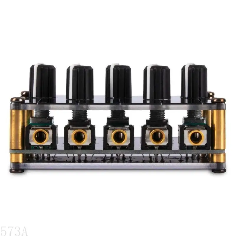 573A Mini mixer estéreo 4 canais mini mixer áudio áudio mixer passivo estéreo