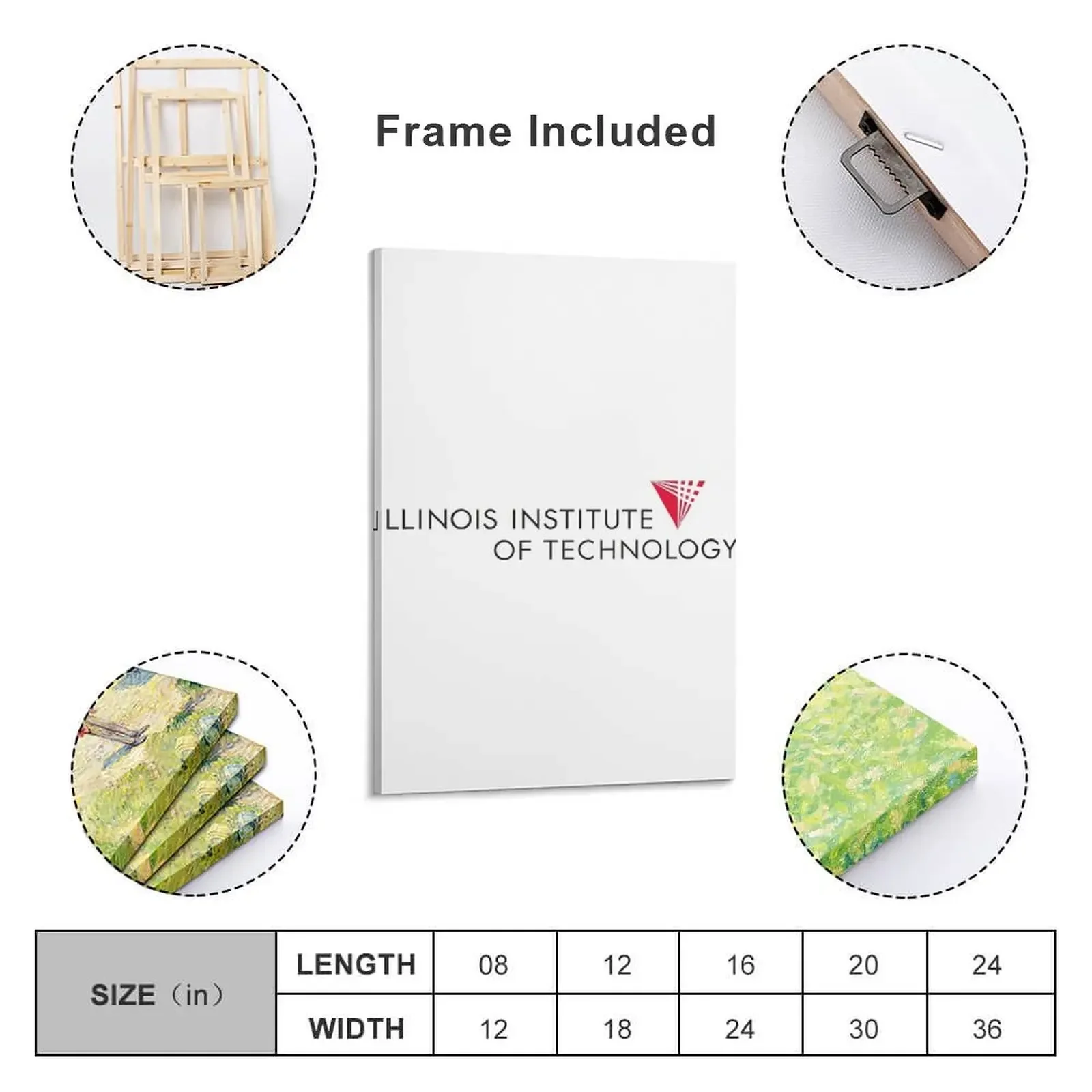 Illinois Institute of Technology College Canvas Painting Decoration for home house decorations